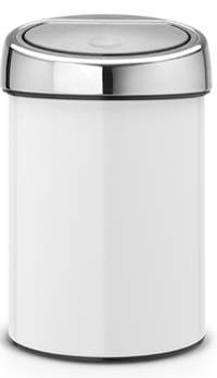 Ведро для мусора BRABANTIA Touch Bin 3 л, белый