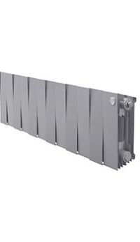 Радиатор биметаллический ROYAL THERMO PianoForte 200 12 секций, бок.подк. 960/280 Silver Satin
