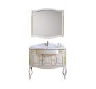 Комплект мебели OPADIRIS Лаура 100 белый с бежевой патиной/swarovski золото
