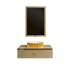 Комплект мебели ARMADI ART Lucido 100 со столешницей Светлое золото, фурнитура золото