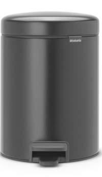 Ведро для мусора BRABANTIA NewIcon 112928 5 л, черный матовый