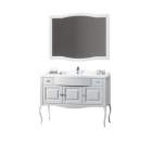 Комплект мебели OPADIRIS Лаура 120 белый матовый/swarovski хром